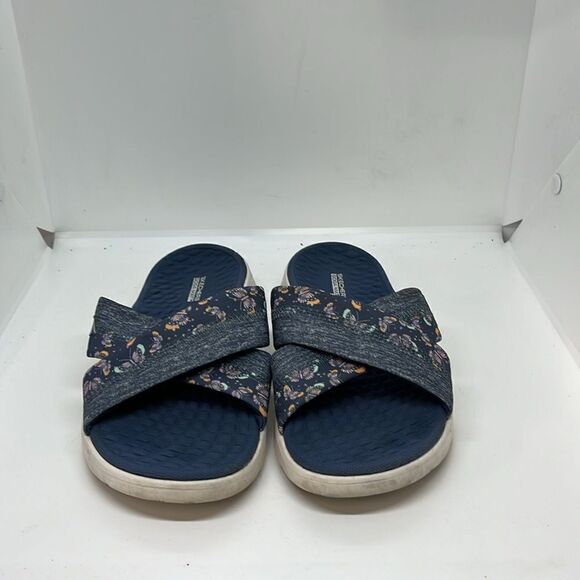 SKECHERS GO WALK FLEX BUTTERFLY SANDALS WOMENS FTL-08-256 - Picture 2 of 9